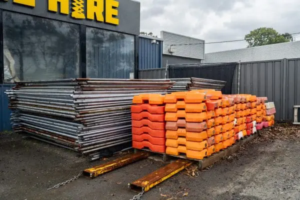 Temporary Fencing Panel (ea) includes fence base